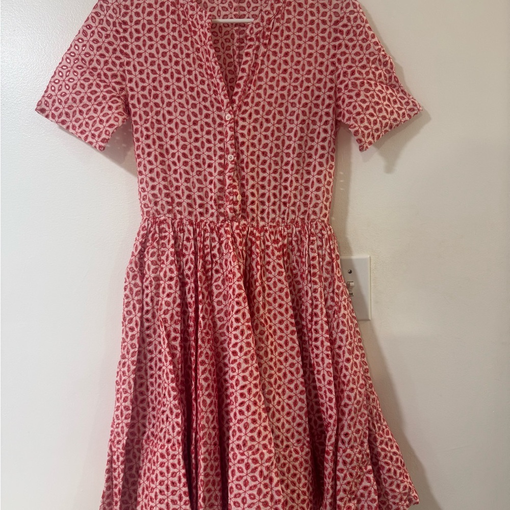 Maje Red and Black Patterned Dress